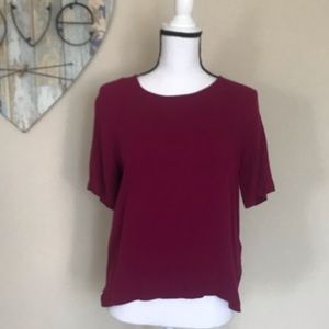 Banana Republic Purple Plum Top Side Zippers - M